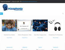 Tablet Screenshot of misophoniatreatment.com